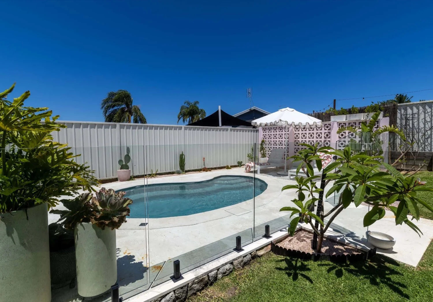 A Hamilton fibreglass pool in Grey Spice