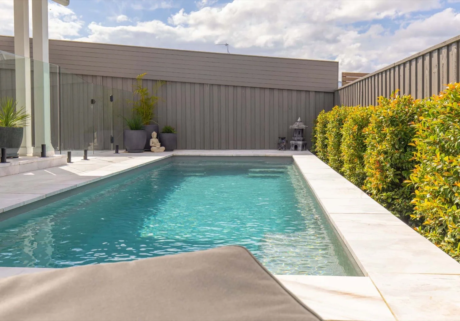 A Majestic fibreglass pool in Grey Spice