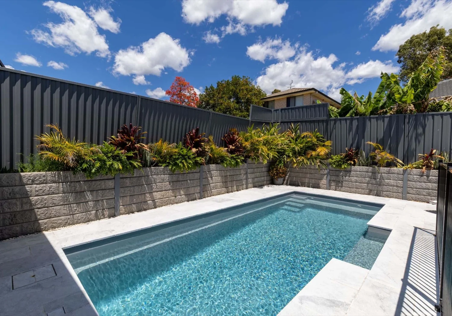 A Oasis fibreglass pool in Grey Spice