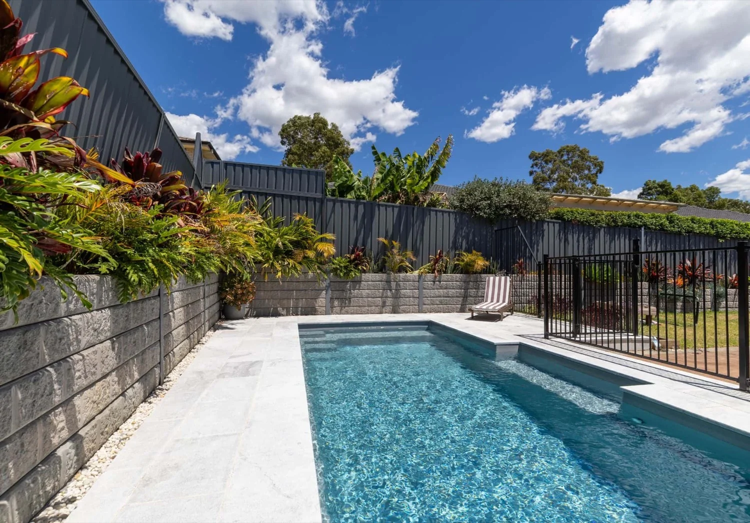 A Oasis fibreglass pool in Grey Spice