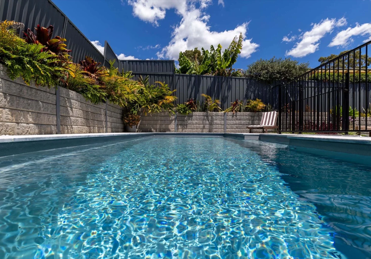 A Oasis fibreglass pool in Grey Spice