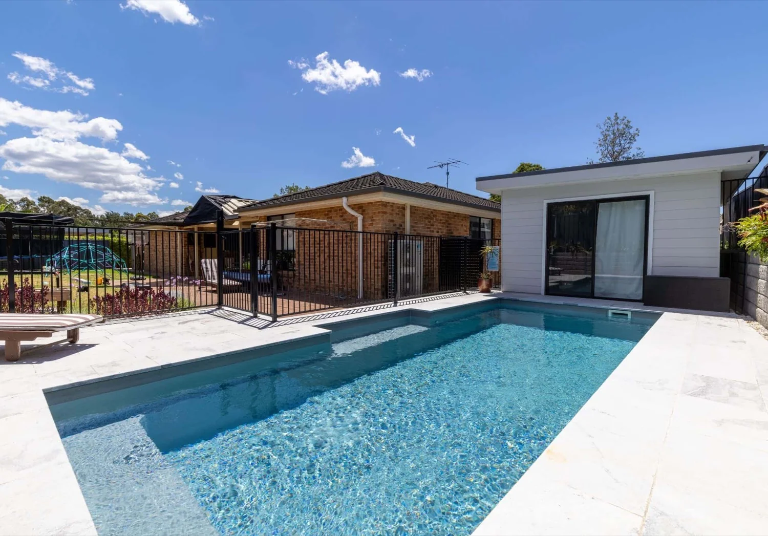 A Oasis fibreglass pool in Grey Spice
